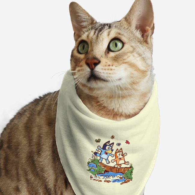 Walking Down The Stream-Cat-Bandana-Pet Collar-Xentee