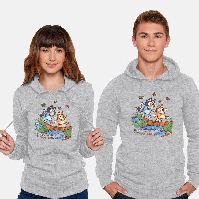 Walking Down The Stream-Unisex-Pullover-Sweatshirt-Xentee