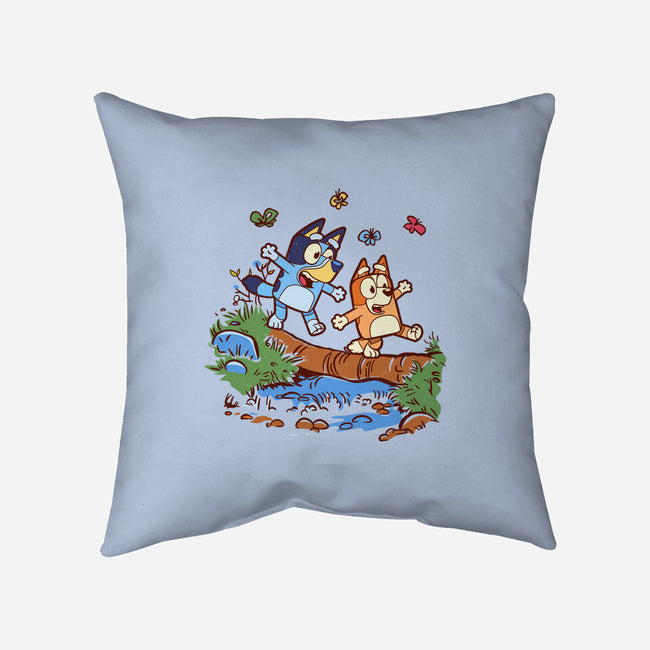 Walking Down The Stream-None-Non-Removable Cover w Insert-Throw Pillow-Xentee