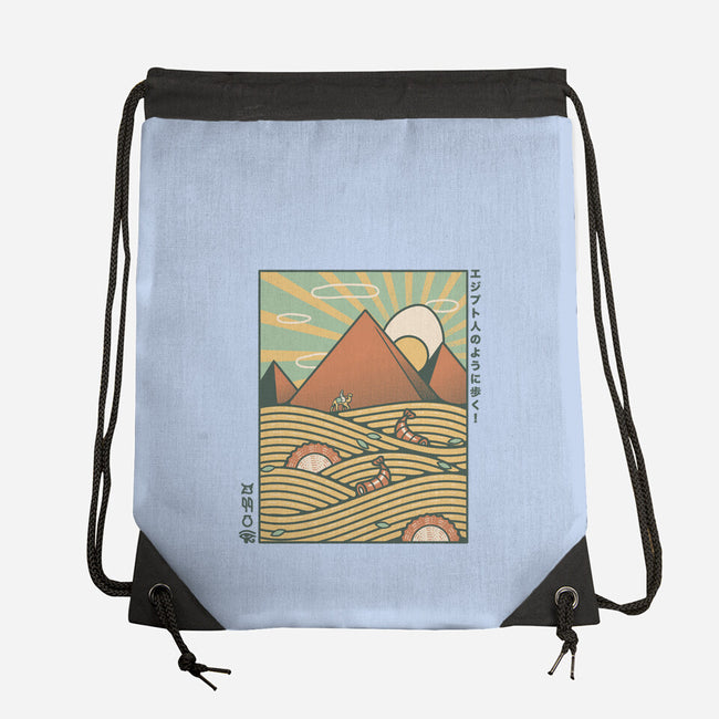 Egypt Mummy Ramen Pyramids-None-Drawstring-Bag-tobefonseca