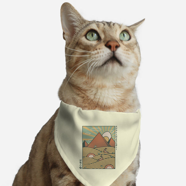 Egypt Mummy Ramen Pyramids-Cat-Adjustable-Pet Collar-tobefonseca