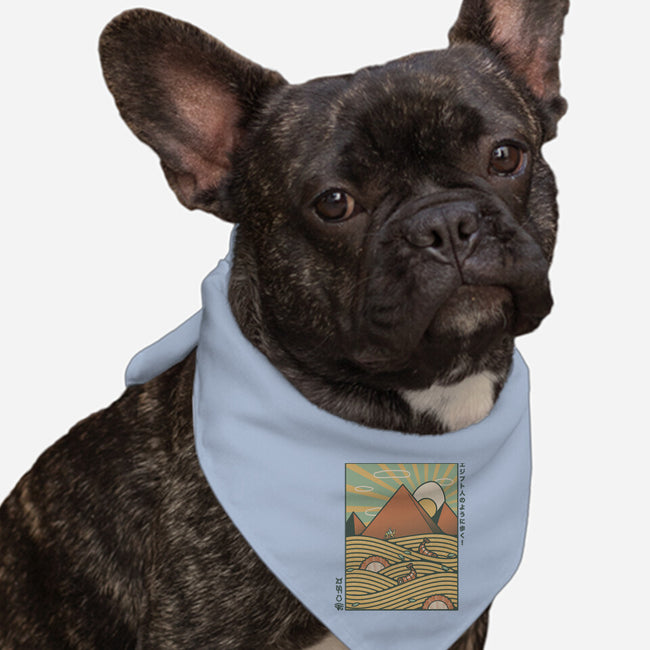 Egypt Mummy Ramen Pyramids-Dog-Bandana-Pet Collar-tobefonseca