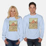 Egypt Mummy Ramen Pyramids-Unisex-Crew Neck-Sweatshirt-tobefonseca