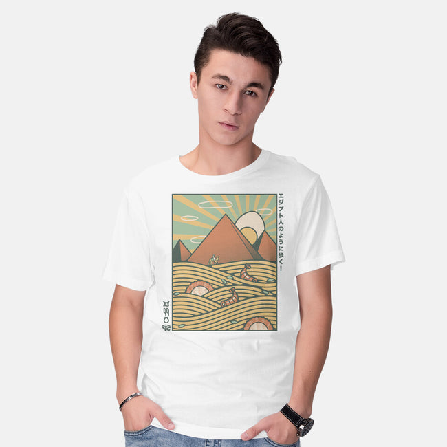 Egypt Mummy Ramen Pyramids-Mens-Basic-Tee-tobefonseca