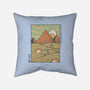 Egypt Mummy Ramen Pyramids-None-Non-Removable Cover w Insert-Throw Pillow-tobefonseca