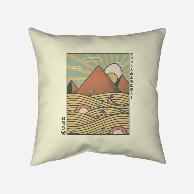 Egypt Mummy Ramen Pyramids-None-Non-Removable Cover w Insert-Throw Pillow-tobefonseca