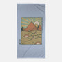 Egypt Mummy Ramen Pyramids-None-Beach-Towel-tobefonseca