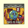 Earth It's Fine Room On Fire-None-Non-Removable Cover w Insert-Throw Pillow-tobefonseca