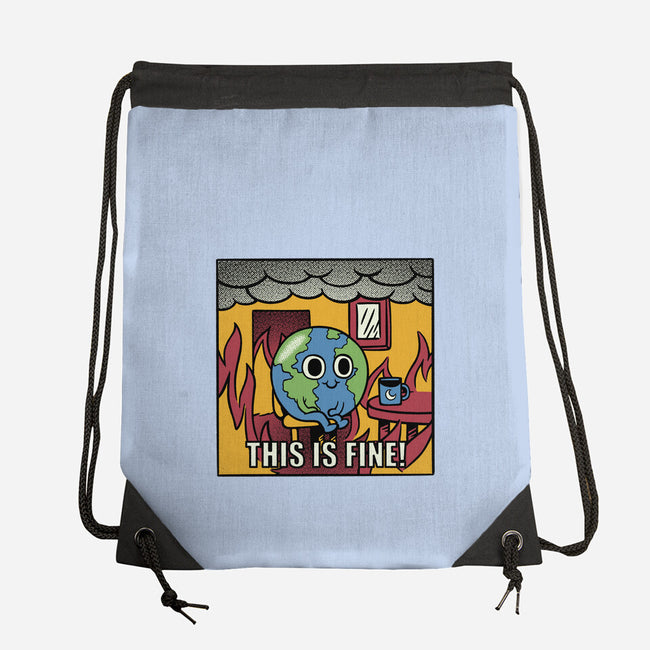 Earth It's Fine Room On Fire-None-Drawstring-Bag-tobefonseca