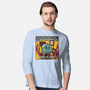 Earth It's Fine Room On Fire-Mens-Long Sleeved-Tee-tobefonseca