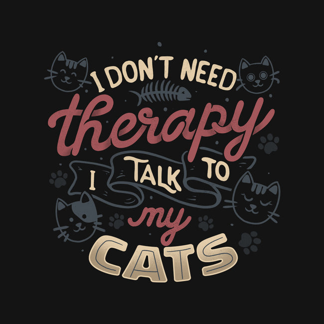 I Talk To My Cats-Womens-V-Neck-Tee-tobefonseca