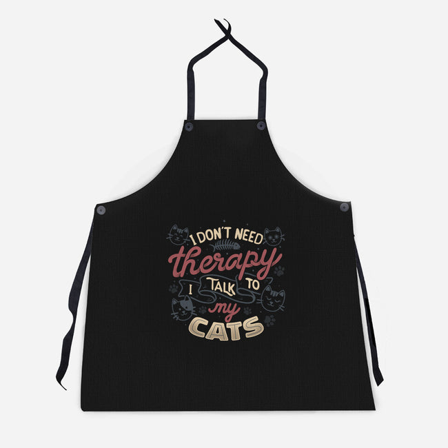 I Talk To My Cats-Unisex-Kitchen-Apron-tobefonseca