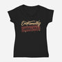 Emotionally Unavailable-Womens-V-Neck-Tee-tobefonseca