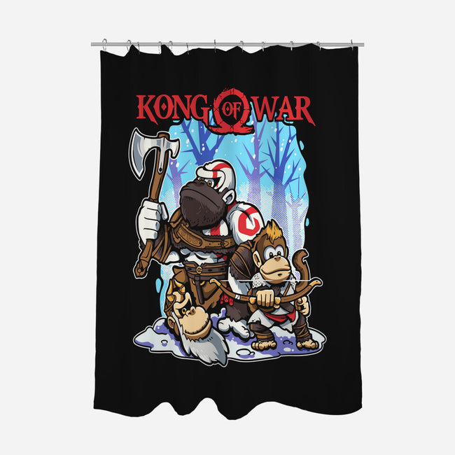 Kong Of War-None-Polyester-Shower Curtain-Planet of Tees