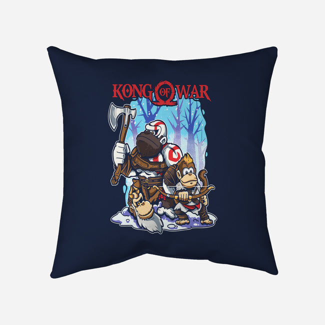 Kong Of War-None-Removable Cover w Insert-Throw Pillow-Planet of Tees
