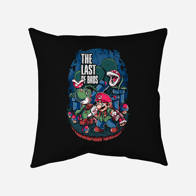 The Last Of Bros-None-Removable Cover-Throw Pillow-Planet of Tees