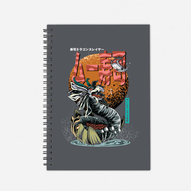 Dragon Sushi Slayer-None-Dot Grid-Notebook-Kladenko