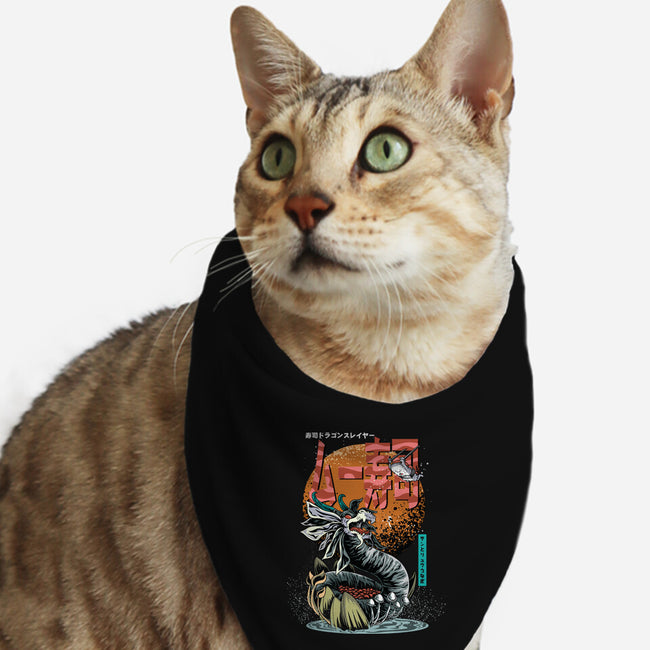 Dragon Sushi Slayer-Cat-Bandana-Pet Collar-Kladenko