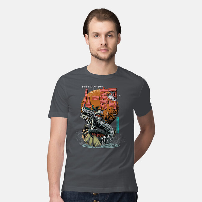 Dragon Sushi Slayer-Mens-Premium-Tee-Kladenko