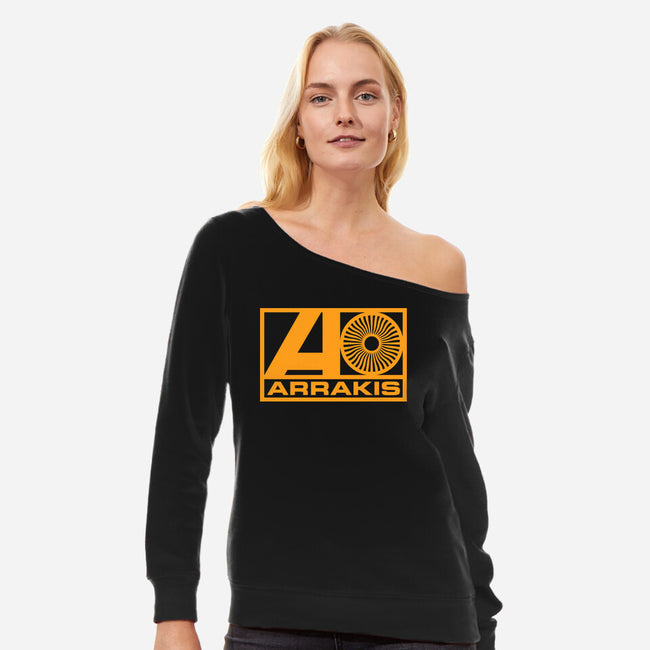 Arrecords-Womens-Off Shoulder-Sweatshirt-CappO