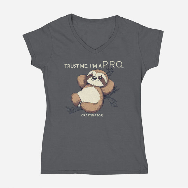 I'm A Pro-Womens-V-Neck-Tee-sebasebi