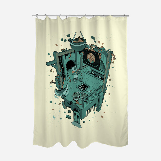 Unlucky Raccoon-None-Polyester-Shower Curtain-Heyra Vieira