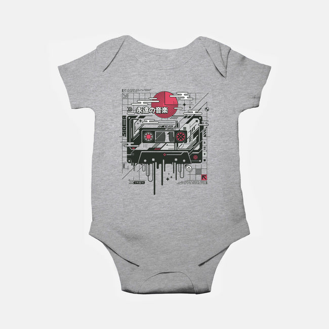 Retro Cassette-Baby-Basic-Onesie-StudioM6