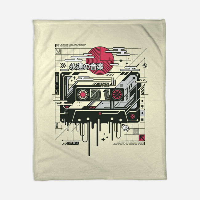 Retro Cassette-None-Fleece-Blanket-StudioM6