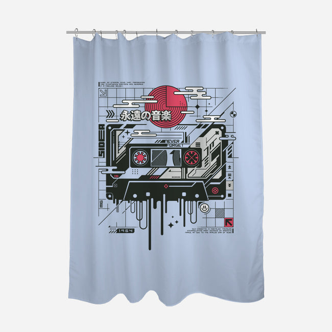 Retro Cassette-None-Polyester-Shower Curtain-StudioM6