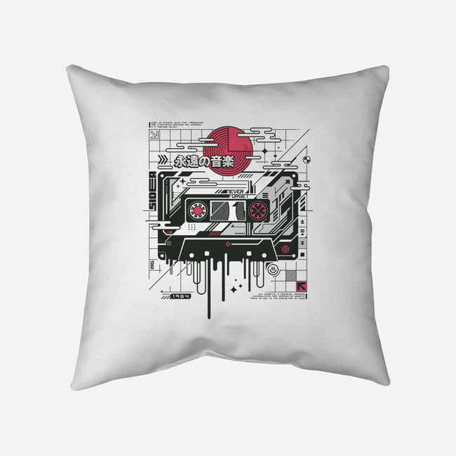 Retro Cassette-None-Non-Removable Cover w Insert-Throw Pillow-StudioM6