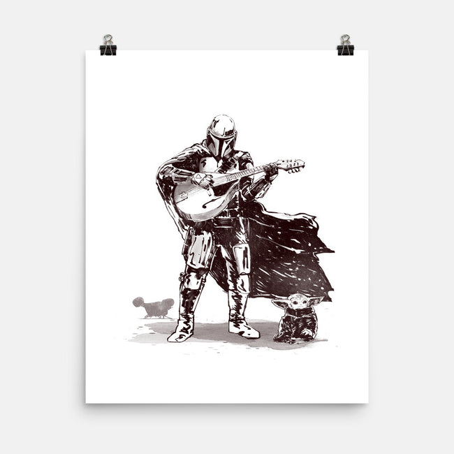 The Mandolinian-None-Matte-Poster-kharmazero