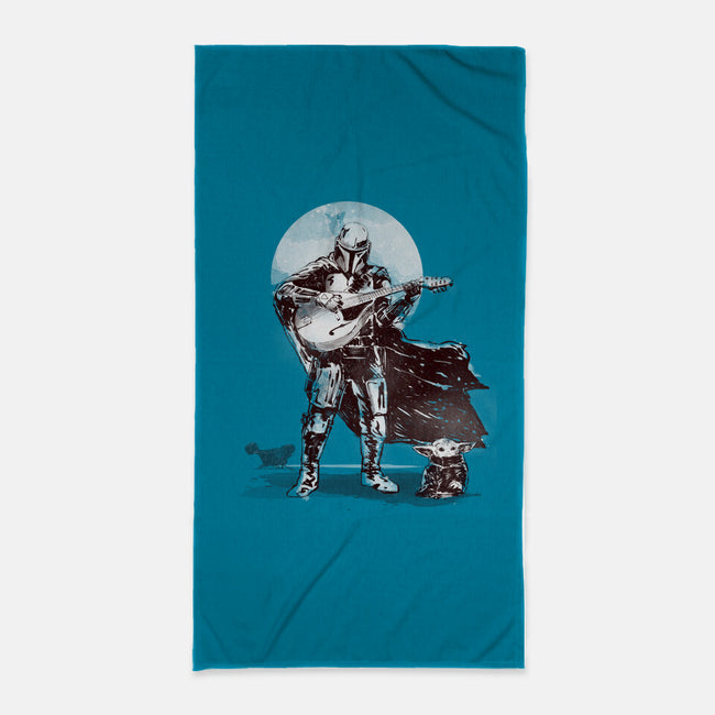 The Mandolinian-None-Beach-Towel-kharmazero