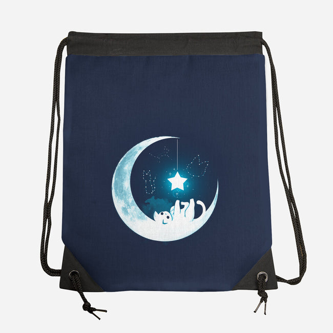 Kitten Moon Night-None-Drawstring-Bag-Vallina84