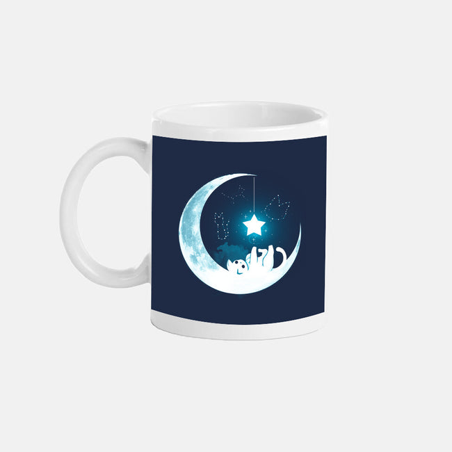 Kitten Moon Night-None-Mug-Drinkware-Vallina84