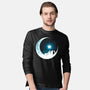 Kitten Moon Night-Mens-Long Sleeved-Tee-Vallina84