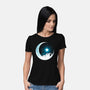 Kitten Moon Night-Womens-Basic-Tee-Vallina84