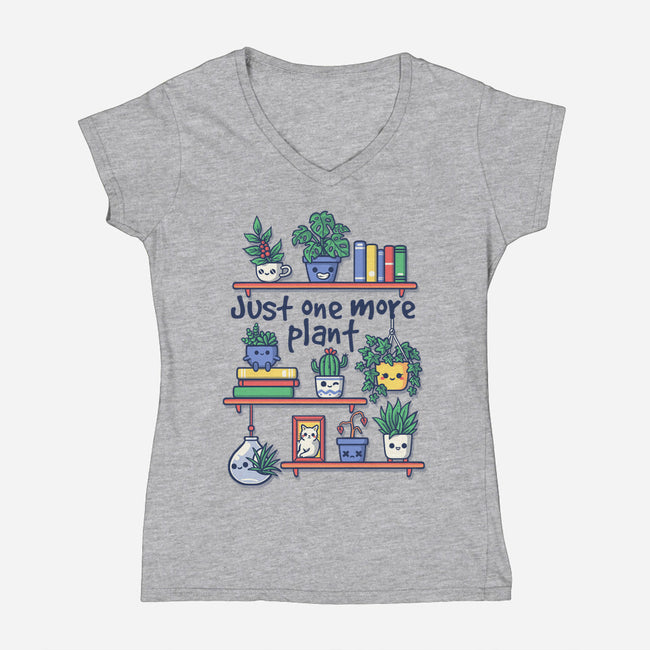 Just One More Plant-Womens-V-Neck-Tee-NemiMakeit