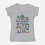 Just One More Plant-Womens-V-Neck-Tee-NemiMakeit