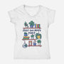 Just One More Plant-Womens-V-Neck-Tee-NemiMakeit