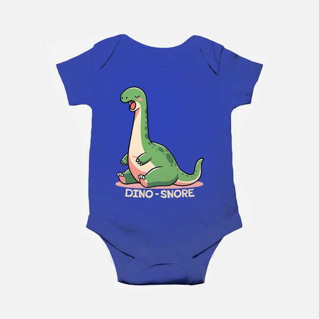 Dino-snore-Baby-Basic-Onesie-fanfreak1