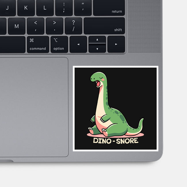 Dino-snore-None-Glossy-Sticker-fanfreak1