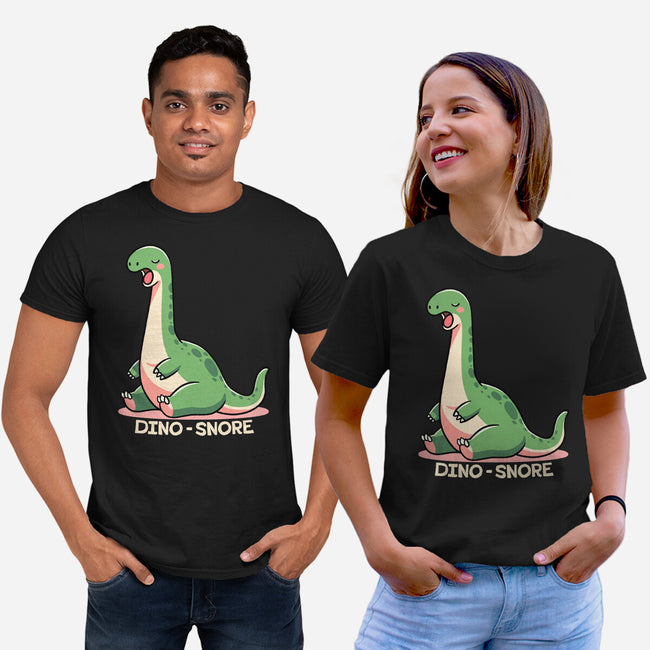 Dino-snore-Unisex-Basic-Tee-fanfreak1