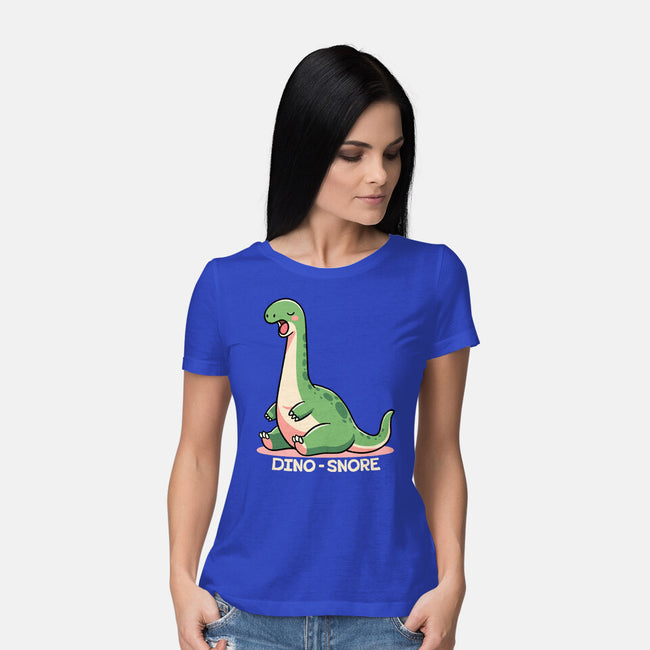 Dino-snore-Womens-Basic-Tee-fanfreak1