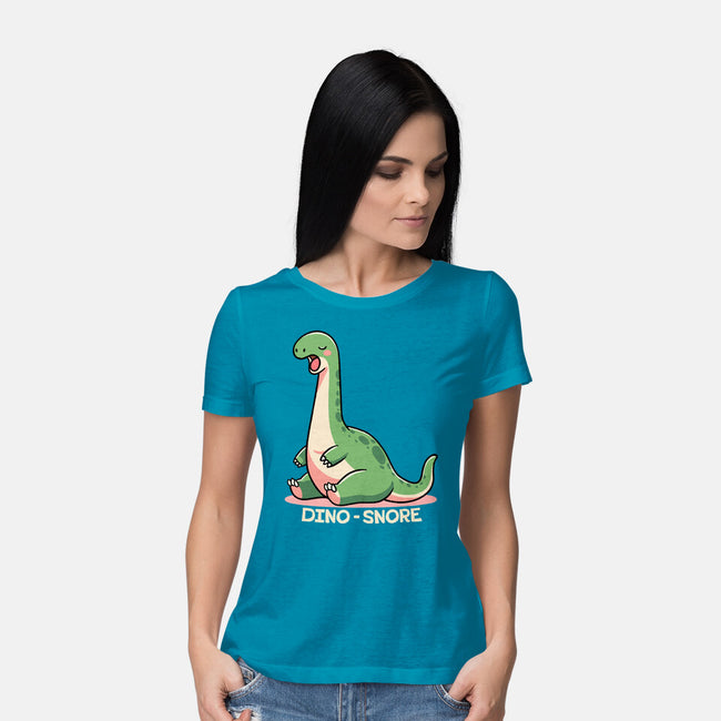 Dino-snore-Womens-Basic-Tee-fanfreak1