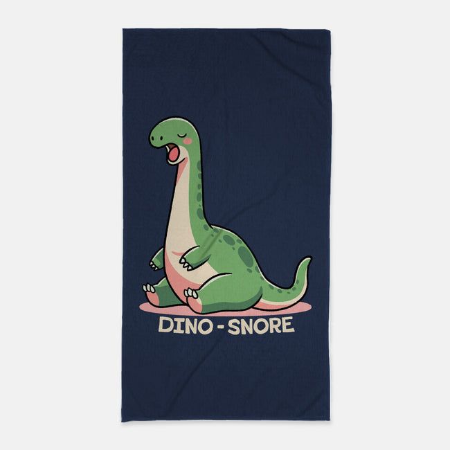 Dino-snore-None-Beach-Towel-fanfreak1