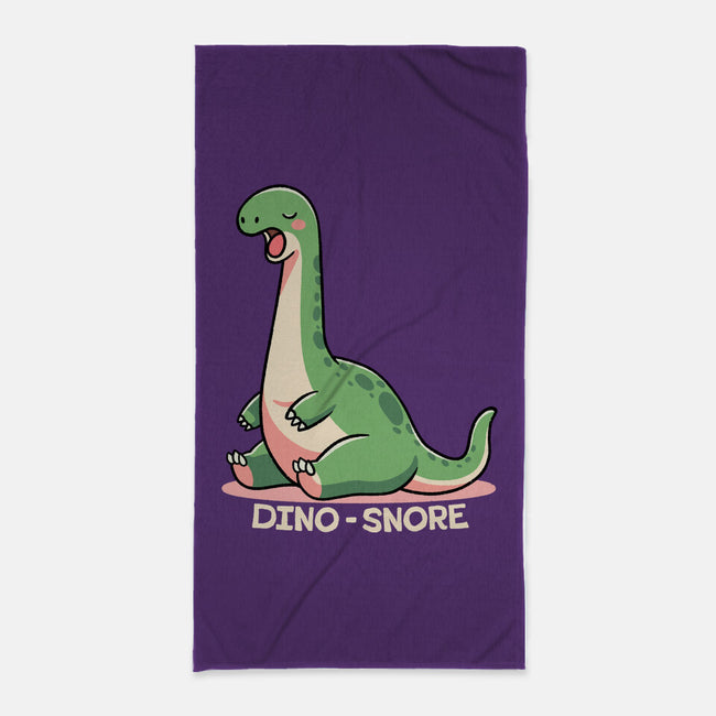 Dino-snore-None-Beach-Towel-fanfreak1