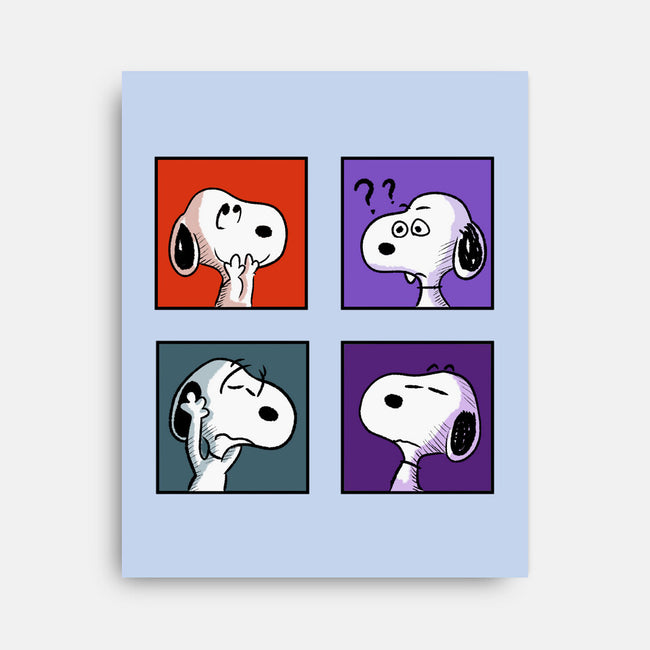Dog Emotions-None-Stretched-Canvas-nickzzarto