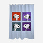 Dog Emotions-None-Polyester-Shower Curtain-nickzzarto