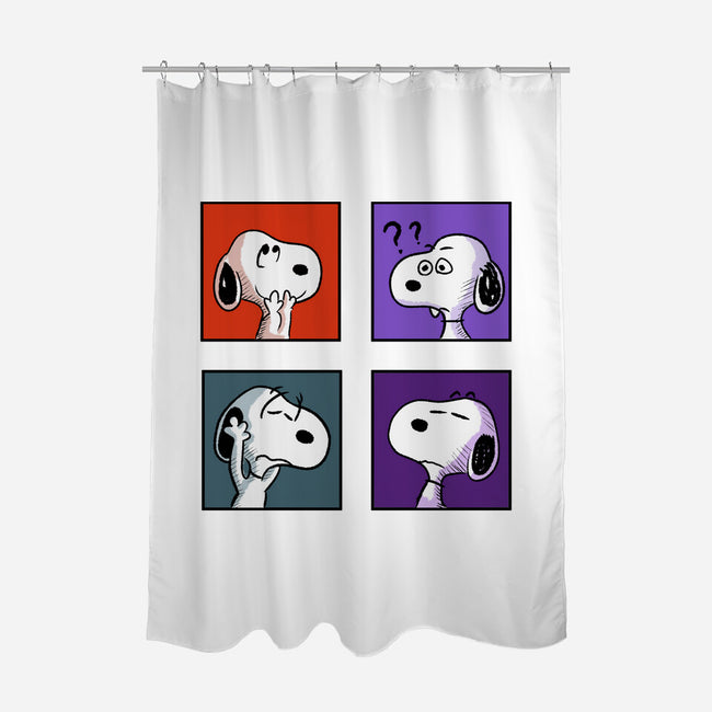 Dog Emotions-None-Polyester-Shower Curtain-nickzzarto