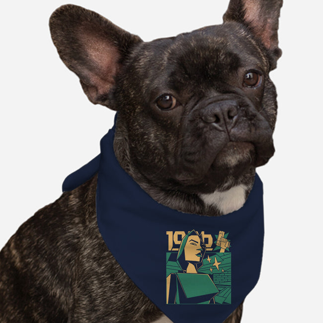 Polygonal Archeologist-Dog-Bandana-Pet Collar-estudiofitas